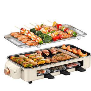 Grill électrique sans fumée en gros d'usine, barbecue portable d'extérieur <span class=keywords><strong>pour</strong></span> jardin et camping, four de cuisson détachable <span class=keywords><strong>pour</strong></span> <span class=keywords><strong>voiture</strong></span> et camping-car en acier inoxydable - Product Image 1