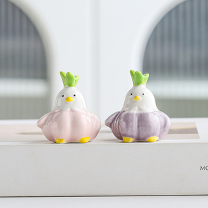 Nuevo Diseño de Adorno de Cerámica con Forma de Pájaro y Ajo, para Decoración del Hogar, Sala de Estar u Oficina - Product Image 4