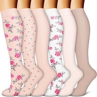 Chaussettes de compression unisexes en cuivre OEM pour le soutien du genou pour les infirmières en cours d'exécution randonnée récupération chaussettes de sport