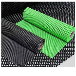 Tapis antidérapant en PVC, motif carré petit, pour cuisine, avec support en caoutchouc antidérapant, pour la protection des paniers à fruits et des armoires - Product Image 1