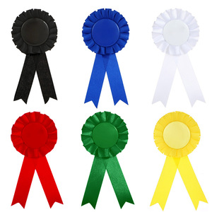 Distintivo a spilla in banda decorativa bianca per premi, feste e riconoscimenti, per donne e uomini, decorazioni in banda decorativa per feste di compleanno e in latta - Product Image 1