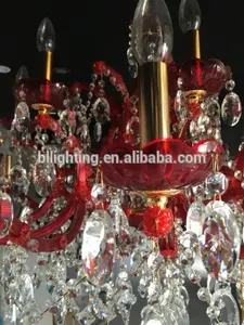 Atacado hotel cabeceira fantasia cristal barato candelabros mesa lâmpada moderno luxo maira theresa cristal mesa lâmpada vermelho decoração
