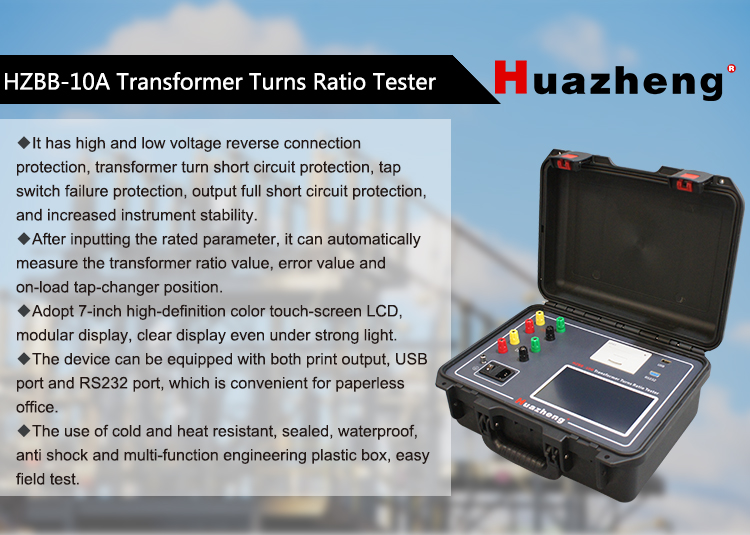 Huazheng Biến Áp Điện Tỷ Lệ Lần Lượt Meter TTR Thiết Bị Kiểm Tra 3 Pha Biến Áp Lần Lượt Tỷ Lệ Tester