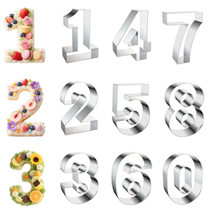 8 Inch 0-8 Bakeware Bánh Chảo Bánh Sô Cô La Nướng Loaf Khuôn Thép Không Gỉ Số Bánh Khuôn Cho Baking Đảng - Product Image 1