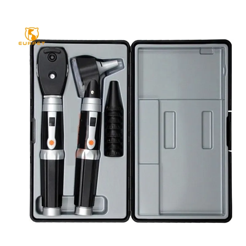 EURPET Factory price LED Lightsource Veterinary Eye Detector Inspection Equipment Pet Medical Ophthalmoscope