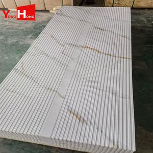 Paneles de pared de Pvc en relieve, adornos de listones, techo elástico, Interior, motivo de exposición blanco, Colombe - Product Image 4