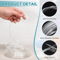 Tuyau d'air pour aquarium en PVC, flexible et transparent, pour aquarium, hydroponie, irrigation de jardin, pompe à eau, tuyau en PVC transparent