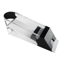 YH Botte transparente en acrylique de haute qualité 8 ponts cartes à jouer Poker Dealer Shoe avec tête noire