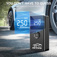 RideWise CE 150 PSI Pompe à air pour voiture et démarreur de batterie portable 2000A avec compresseur pour véhicules 12V