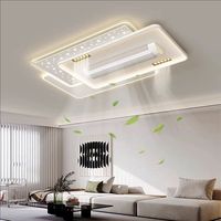 Ventilateur de Plafond Avec Lumière Moderne Salon Éclairage À La Maison Ventilateur De Plafond Sans Lame Moderne Plafonnier Led Moderne Pour Salon lumière