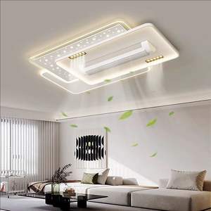 Ventilador <span class=keywords><strong>de</strong></span> <span class=keywords><strong>techo</strong></span> con luz, salón moderno, iluminación del hogar, ventilador <span class=keywords><strong>de</strong></span> <span class=keywords><strong>techo</strong></span> sin aspas moderno, lámpara <span class=keywords><strong>de</strong></span> <span class=keywords><strong>techo</strong></span> Led moderna para luz <span class=keywords><strong>de</strong></span> sala <span class=keywords><strong>de</strong></span> estar - Product Image 3