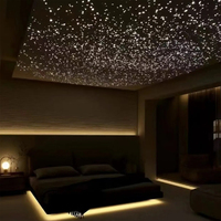 Panneau Acoustique Spesonic Faux Plafond Fibre de Polyester Lumineuse Plafond Étoilé Optique Panneau de Plafond Étoile LED pour Décoration de Théâtre