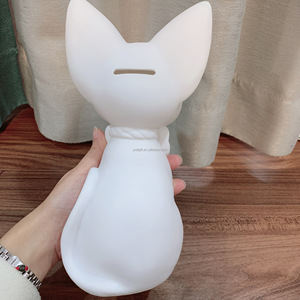 Meilleure vente DIY <span class=keywords><strong>Gigi</strong></span> Cat Résine Blanc Embryon Graffiti Noël Tirelire Enfants Creative À La Main Ornements Peints À La Main - Product Image 4