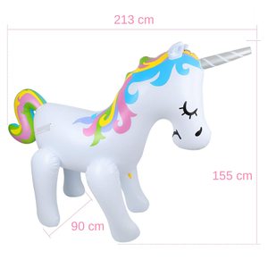 Best Seller Float Joy Unicorn Water Sprinkler Inflatable Outdoor Kids Backyard <b>Summer</b> Splash Toy Party Yard <b>Decoration</b> Fun Game - Product Image 6