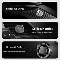 Diffuseur de parfum pour voiture haut de gamme en métal pour grille d'aération avec fonction décorative