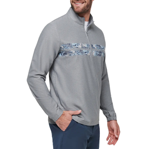 Haute qualité 250 GSM hommes 1/4 Zip pull Golf sweat Logo personnalisé léger confort solide motif support pour le printemps - Product Image 4
