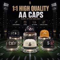 Nouvelles Casquettes Vintage Broderie 3D Personnalisées Vides de Qualité Supérieure, Casquettes de Baseball et Football Courbées Ajustables Snapback 59 Original