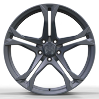 Jantes en alliage forgé monobloc personnalisées à cinq branches profondes concaves, jantes de course pour voitures, 18-22 pouces, pièces détachées
