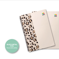 Carnet à spirales pour étudiants, personnalisable, avec couverture en papier, pour écrire un journal/une chronique