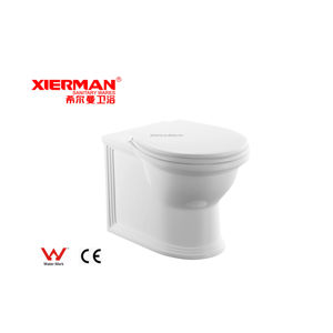 Nouvelle toilette murale en céramique avec chasse d'eau à jet direct, économie d'eau, avec siège de toilette pour le marché britannique - Product Image 1