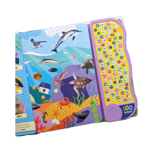 Mon premier livre sonore d'association et de recherche pour l'<span class=keywords><strong>apprentissage</strong></span> précoce, livre cartonné pour enfants à 50 boutons avec chansons et mots - Product Image 1