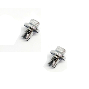 Kit de jante de couvercle de vis décoratif chromé | Rondelles de finition en plastique et en métal pour l'intérieur de l'automobile, les projets de bricolage et la quincaillerie d'armoire - Product Image 2