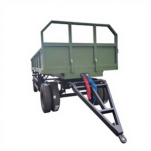 <span class=keywords><strong>Remorque</strong></span> de transport orientable de 10 tonnes, <span class=keywords><strong>remorque</strong></span> à plateau vert avec garde-corps, <span class=keywords><strong>remorque</strong></span> agricole à benne basculante - Product Image 1