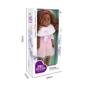 Vente en gros poupée <span class=keywords><strong>noire</strong></span> de 18 pouces à la mode poupée de chiffon pour petite fille en peluche avec jolie robe pour enfants cadeau jeu de simulation - Product Image 5