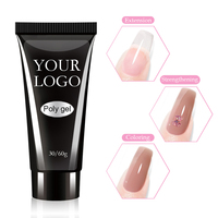 Gel acrylique Abrltino. Formule à dissoudre pour une extension rapide des ongles. Gel de construction Spotlight idéal pour les extensions d'ongles en acrylique.