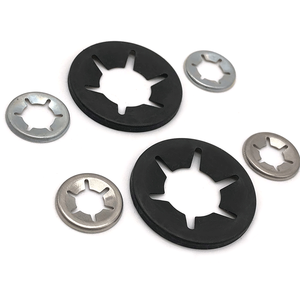 Khóa máy giặt trong thép hợp kim 410 cấp vật liệu thép không gỉ kẽm mạ nhúng nóng mạ kẽm xoắn ốc chia khóa máy giặt - Product Image 1