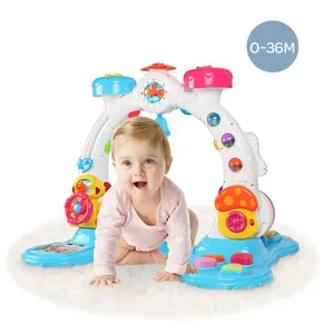 Samtoy Baby Play Toys Plastic Multi-functional Musical Activity Gym Baby Mobile with Musical Instruments for 0-36M Newborn