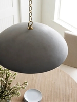 YH Wabi Sabi Îlot de Cuisine Haut Plafond Simple Maison Moderne Salon Salle à Manger Plafonnier LED Luxe Lustre Suspension