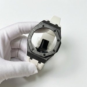 Kit de modification pour <span class=keywords><strong>Casioak</strong></span> GA2100 GA-B2100 Gen4, finition or givré, boîtier et bracelet en caoutchouc fluoré FKM - Product Image 1