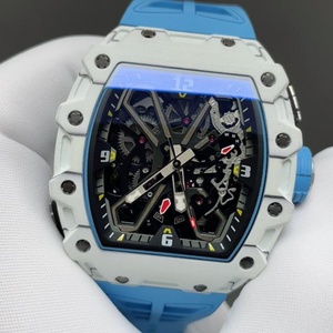 Montre de luxe pour homme, style sport mécanique punk, bracelet en caoutchouc, verre saphir, design identique, vente en gros - Product Image 1
