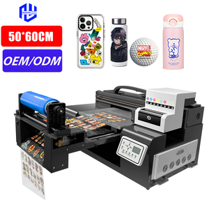 Impresora de Etiquetas <span class=keywords><strong>UV</strong></span> DTF Automática Multifuncional 6090, Impresora Digital <span class=keywords><strong>UV</strong></span> de Inyección de Tinta Plana Rollo a Rollo 60x90cm con Cabezal de Impresión XP600/DX7 - Product Image 1