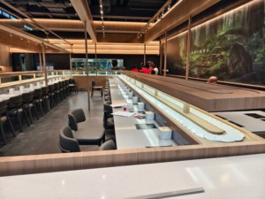 Bande transporteuse Nigiri Sushi Restaurant <span class=keywords><strong>Kaiten</strong></span> Sushi Bande transporteuse rotative avec robot de livraison de nourriture - Product Image 6