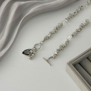 Kalung liontin akrilik manik-manik batu <span class=keywords><strong>CCB</strong></span> tidak beraturan Charms untuk wanita Aksesori kerah Choker wanita trendi hadiah perhiasan mode - Product Image 4