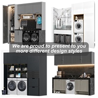 Lemari Kabinet Cuci Pakaian Anti Air PA Smart dengan Mesin Cuci