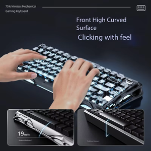 Teclado Mecánico GravaStar K1 Endless Black para el Hogar, Conexión Inalámbrica y por Cable, Tercera Conexión, 235 Horas de Larga Duración - Product Image 4