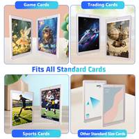 Porte-cartes rigide ultra-transparent 75PT de haute qualité, étui de protection, porte-cartes magnétique à une touche pour cartes à collectionner Pokémon