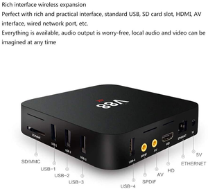 جهاز Uuvision <span class=keywords><strong>V88</strong></span>/MX9 لتشغيل الوسائط الذكية بنظام أندرويد 7.1، ذاكرة 1 جيجابايت + 8 جيجابايت، معالج Amlogic S905L رباعي النواة، يدعم دقة 4K - Product Image 2