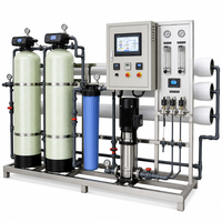 Système de traitement d'eau par osmose inverse (RO) monté sur châssis, contrôlé par PLC, 1000 LPH, automatique
