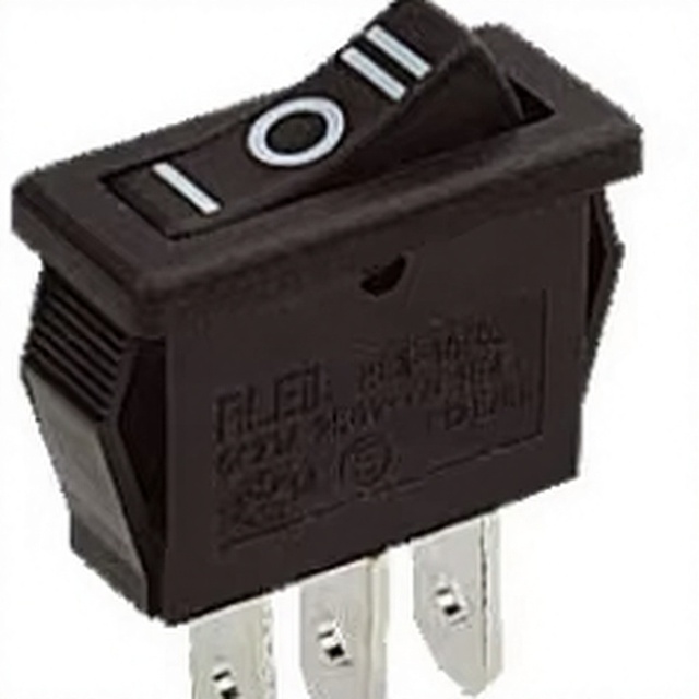 Heavy Duty 3 Pin Rocker Switch SPDT 16A 250V Industrial Black Plastic Toggle Switch for Power Control 100000 Cycles Reliable