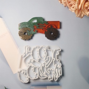 Moule de moulage en résine fait à la main pour bricolage Ins Style ornements décoratifs Silicone camionnette Puzzle moule X0360-Cake outils - Product Image 1
