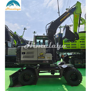 Zoomlion ZE75WG escavatore idraulico a ruote Komatsu PC70MR-6 Kubota KX080-4 bruco 307.5 costruzione urbana movimento terra - Product Image 5