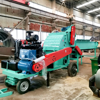 Broyeur de bois Xin Zhuohui, déchiqueteur de sciure, système d'alimentation automatique forcé, machine à broyer le bois, moteur, capacité 2T/H pour