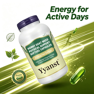 Gélules de soutien physique à base de plantes Horny Goat Weed – Complément énergétique quotidien pour l'activité et la nutrition – Marque privée OEM - Product Image 2