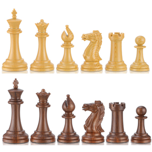 Juego de Piezas de Ajedrez King Tall Conqueror Big Knights, Estilo Staunton, con Acabado de Madera, Triple Peso, 3.5 Pulgadas (34 Piezas/Juego) - Product Image 1