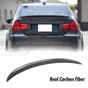 สปอยเลอร์หลังคาร์บอนไฟเบอร์แท้ เคลือบเงา UV-Coating แบบ High Kick P/M4 สำหรับ BMW E90 2006-2011 M3 328i - Product Image 1