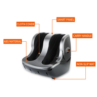Vente chaude Pétrissage Vibration Shiatsu Masseur De Pieds Rouleau Électrique Jambe et Machine De Massage Des Pieds